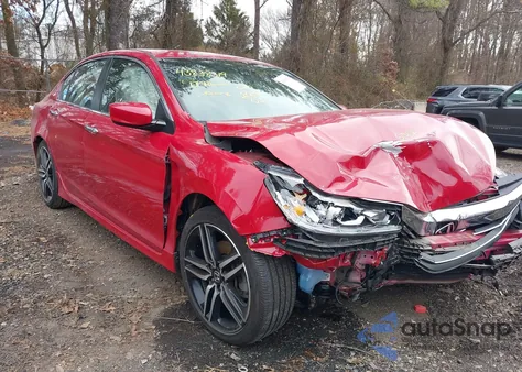 2017 Honda Accord Sport Se из США, поврежденный, VIN 1HGCR2F1XHA260766